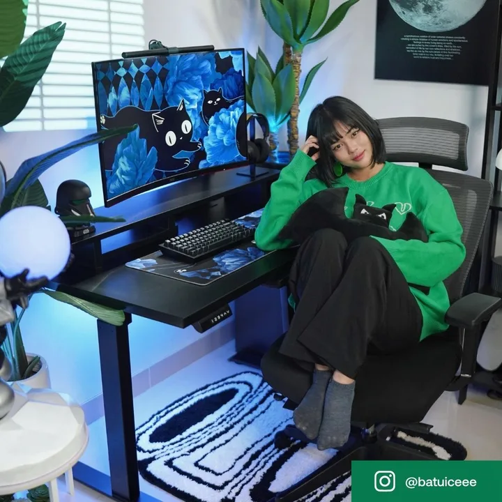 Setup meja kerja Batuice